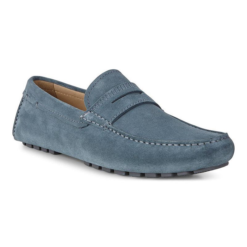 Men Casual Ecco Dynamic Moc 2.0 - Casual Shoe Blue - India LZQDRY931